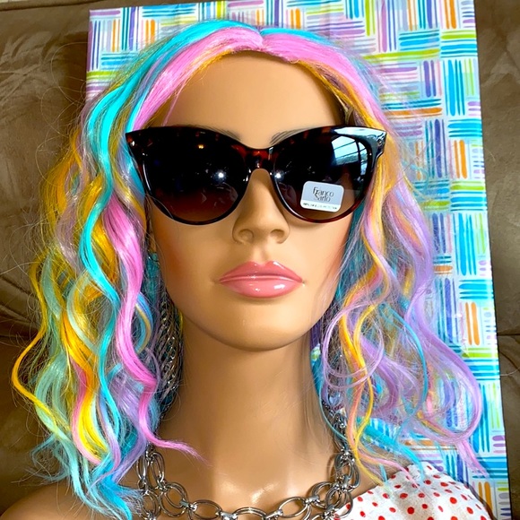 Leopard frame glasses NWT womens 100% UVA & UVB Protection Franco Sarto - Picture 9 of 16